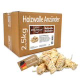 Landree® Holzwolle-Anzünder Kamin-Anzünder für Grill Smoker Kamin - schwere Qualität für lange Brenndauer