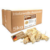 Landree® Holzwolle-Anzünder Kamin-Anzünder für Grill Smoker Kamin - schwere Qualität für lange Brenndauer