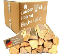 20 kg getrocknetes Kaminholz BUCHE in 25 cm oder 30 cm Scheitlänge