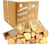 20 kg getrocknetes Kaminholz BUCHE in 25 cm oder 30 cm Scheitlänge