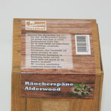Alderwood Räucherspäne fein, Box 1,5 Liter