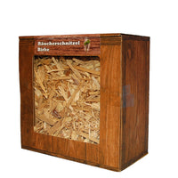 Birke Räucherschnitzel Box, 3 Liter, grobe Körnung – Späne Wood Chips Grill Smoker BBQ Räucherholz