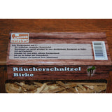 Birke Räucherschnitzel Box, 3 Liter, grobe Körnung – Späne Wood Chips Grill Smoker BBQ Räucherholz