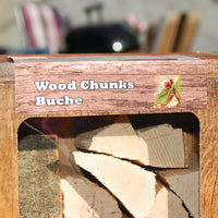 BUCHE Wood Chunks 1 kg Schüttware oder 1,5 kg Box – Räucherholz BBQ Chips Späne Smoker Grill Räucherklötze Holz Stücke