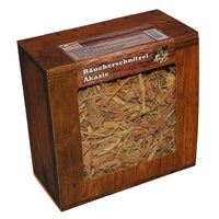 Akazie/ Robinie Räucherschnitzel Box 3 Liter oder 5 Liter Schüttware, grobe Körnung – Späne Wood Chips Grill Smoker BBQ Räucherholz