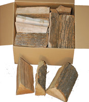 18Kg Kaminholz Smokerholz ESCHE, trocken ca 20-25cm Scheitlänge