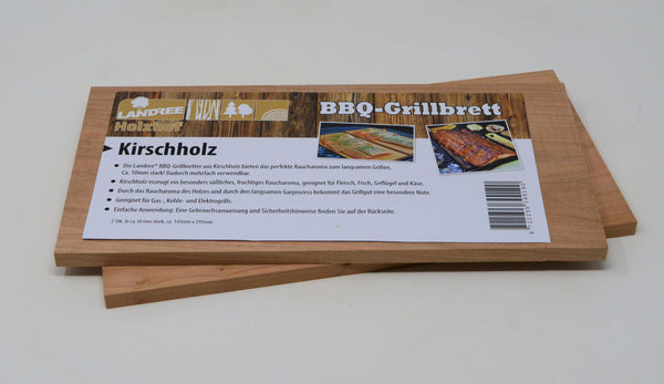 Kirsche BBQ Grillbrett Räucherbrett Planks 2Stk  Landree®