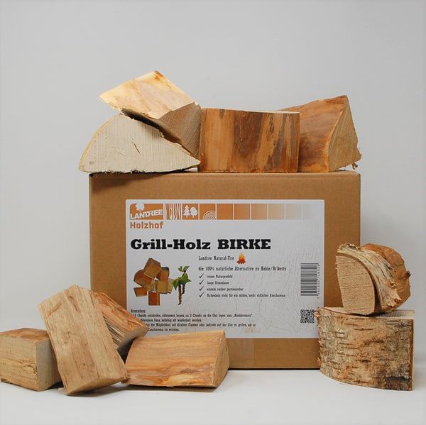 Birke Grill-Holz - die (saubere) Alternative zu Kohle oder Briketts
