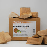Eiche BBQ-Grillholz - die (saubere) Alternative zu Kohle oder Briketts