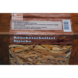 Kirsche Räucherschnitzel Box 3 Liter oder 5 Liter Schüttware, grobe Körnung – Späne Wood Chips für Grill Smoker BBQ