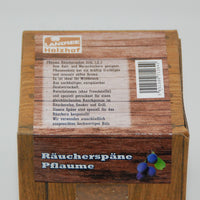 Pflaume Räucherspäne fein, Box 1,5 Liter