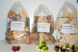 Starter-Set Wood Chunks 3 x 1 kg Apfel, Kastanie, Kirsche | Räucherklötze | Räucherhölzer BBQ Chips Smoker Grill