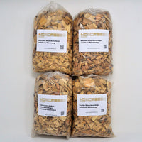 Starter-Set Räucherchips "Classic" : Viererpack Wood Chips der Holzsorten Kirsche, Schwarzwälder, Buche und Esche